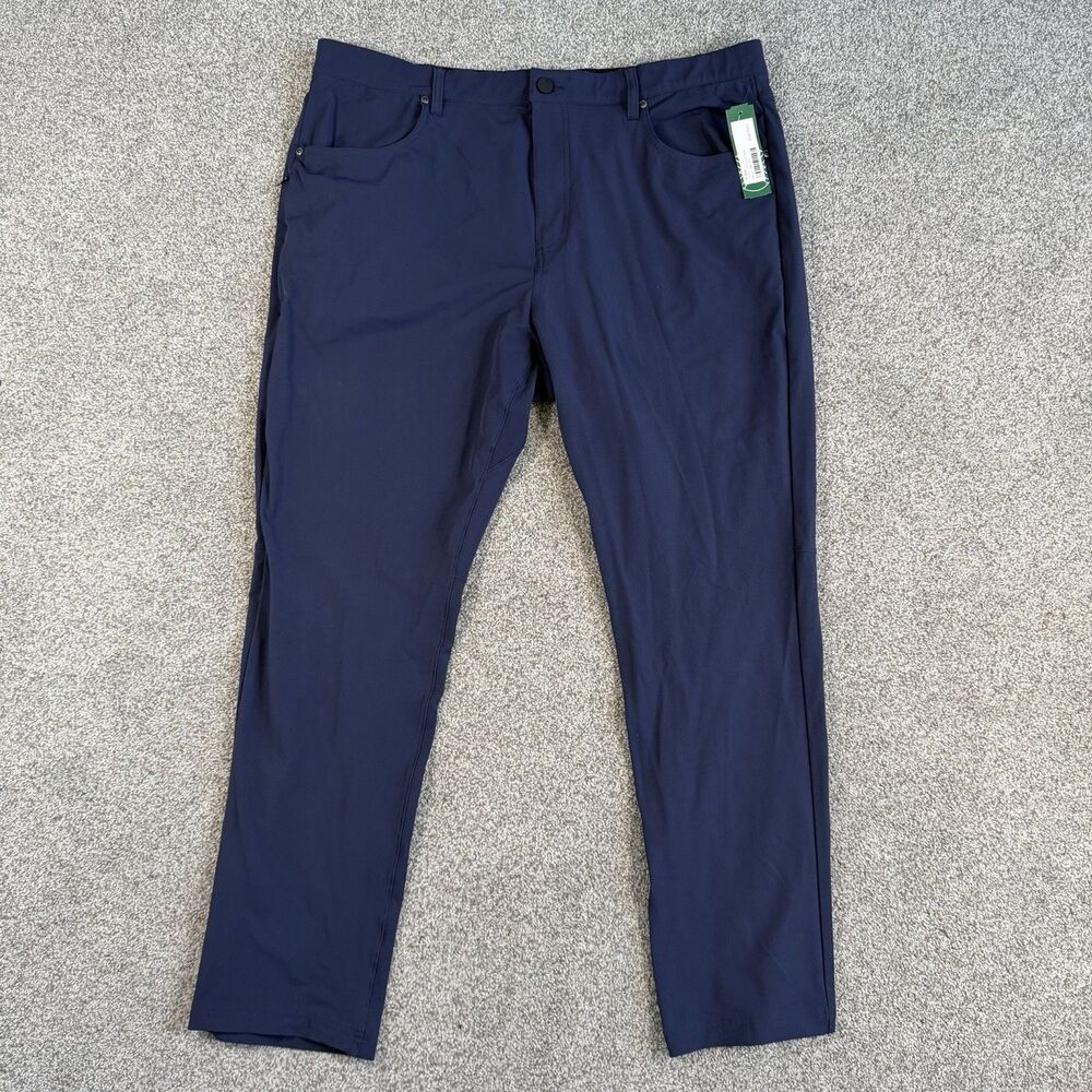 01. Algo Tech Commuter Performance Pant Men’s UPF50 Golf Blue Size 40 NEW